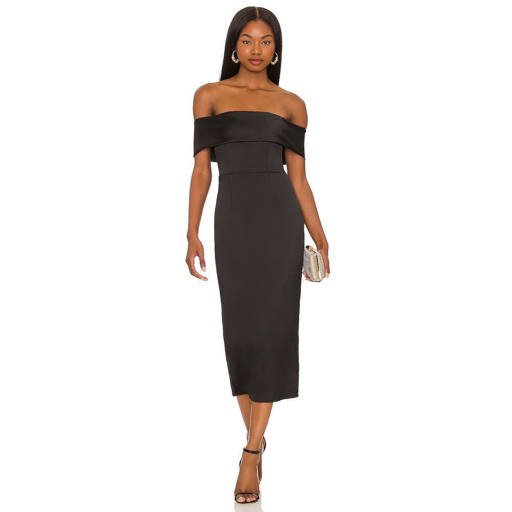 Katie May Dynasty Off Shoulder Dress Black Size Xs